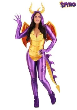 Fun Costumes Spyro The Dragon Costume Jumpsuit For Women
