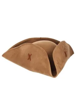 Elope Suede Pirate Hat For Women -Video Game Costumes Shop suede womens pirate hat alt 1