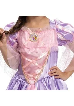 Disguise Disney Tangled Girl's Deluxe Toddler Repunzel Costume -Video Game Costumes Shop tangled deluxe toddler repunzel costume alt 2