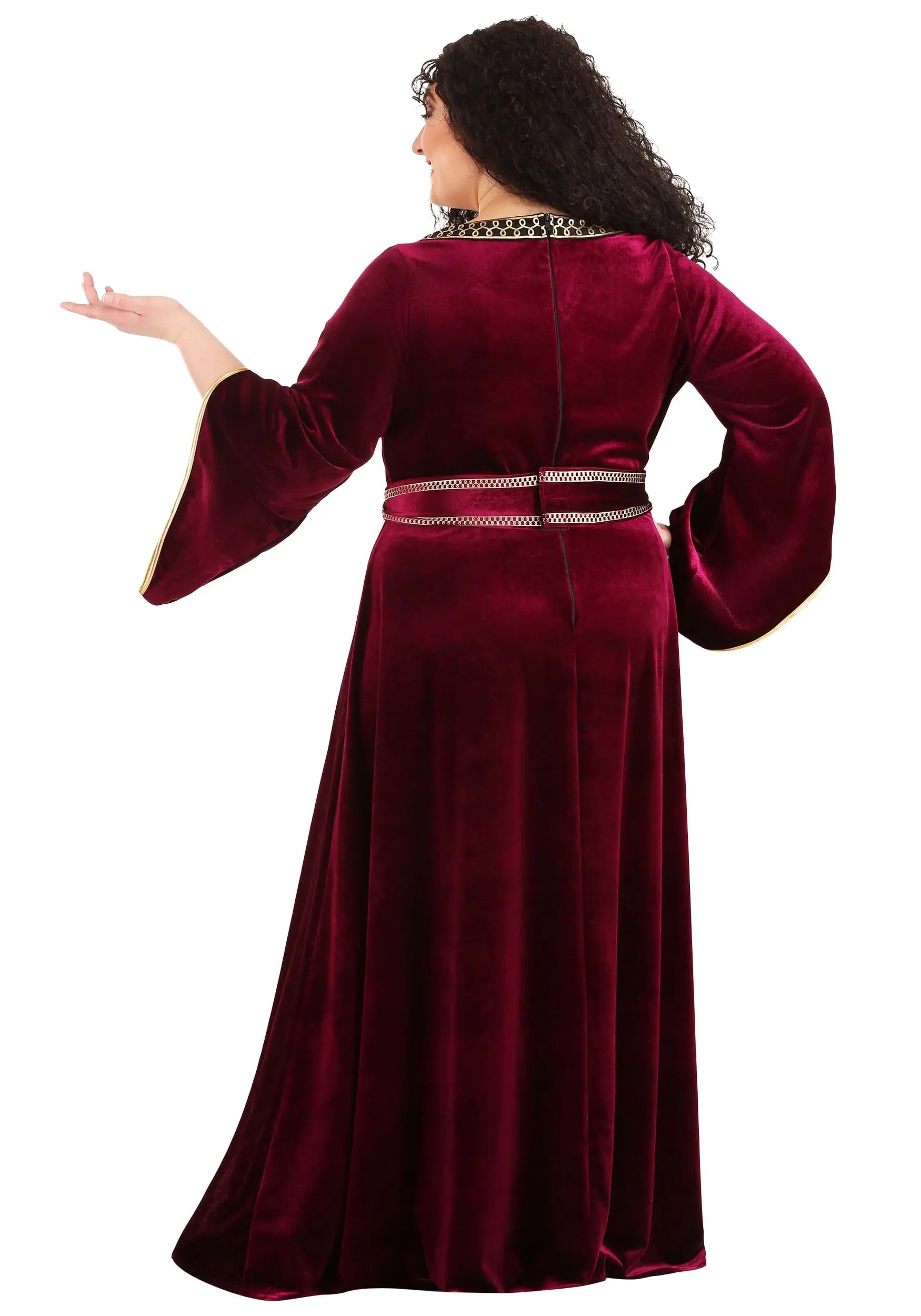 Fun Costumes Mother Gothel Costume For Plus Size Women From Disney's Tangled 5 Fun Costumes Mother Gothel Costume For Plus Size Women From Disney's Tangled - Image 3