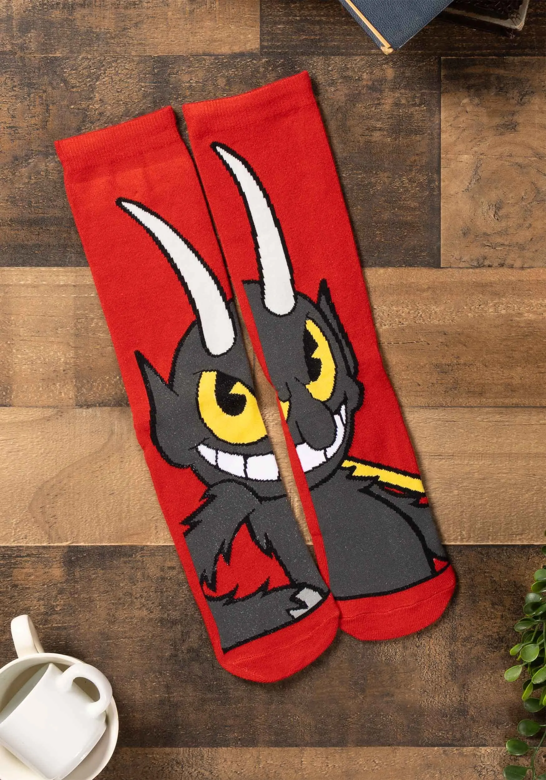 Elope The Devil Cuphead Crew Socks 3 Elope The Devil Cuphead Crew Socks