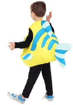Fun Costumes Disney Flounder Costume For Toddlers -Video Game Costumes Shop toddler flounder costume alt 3