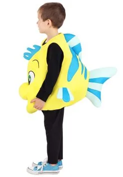 Fun Costumes Disney Flounder Costume For Toddlers -Video Game Costumes Shop toddler flounder costume alt 4
