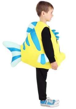 Fun Costumes Disney Flounder Costume For Toddlers -Video Game Costumes Shop toddler flounder costume alt 5