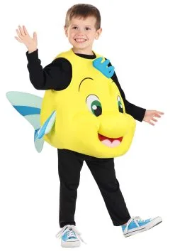 Fun Costumes Disney Flounder Costume For Toddlers -Video Game Costumes Shop toddler flounder costume alt 6