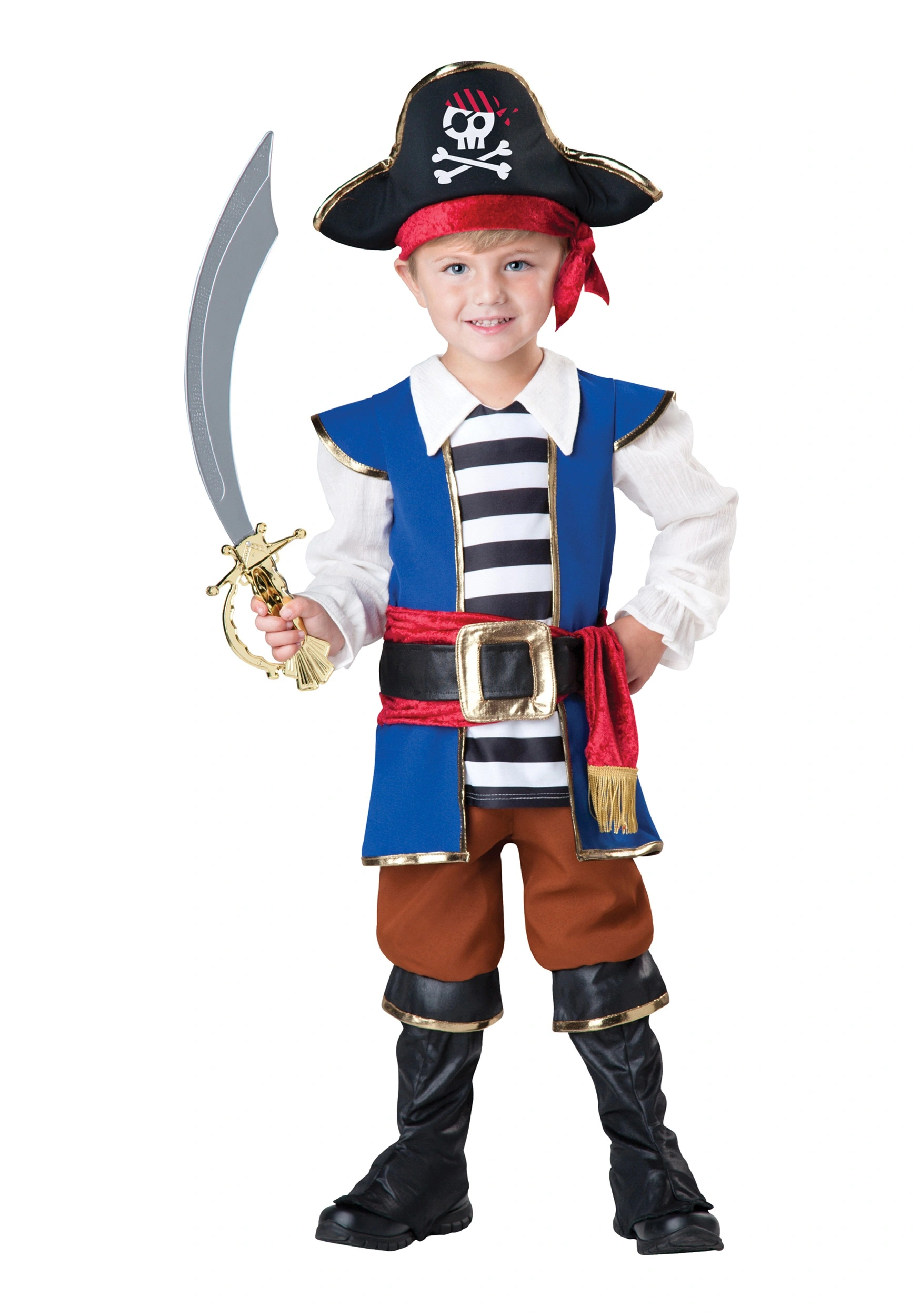 In Character Toddler Pirate Captain Costume 3 In Character Toddler Pirate Captain Costume