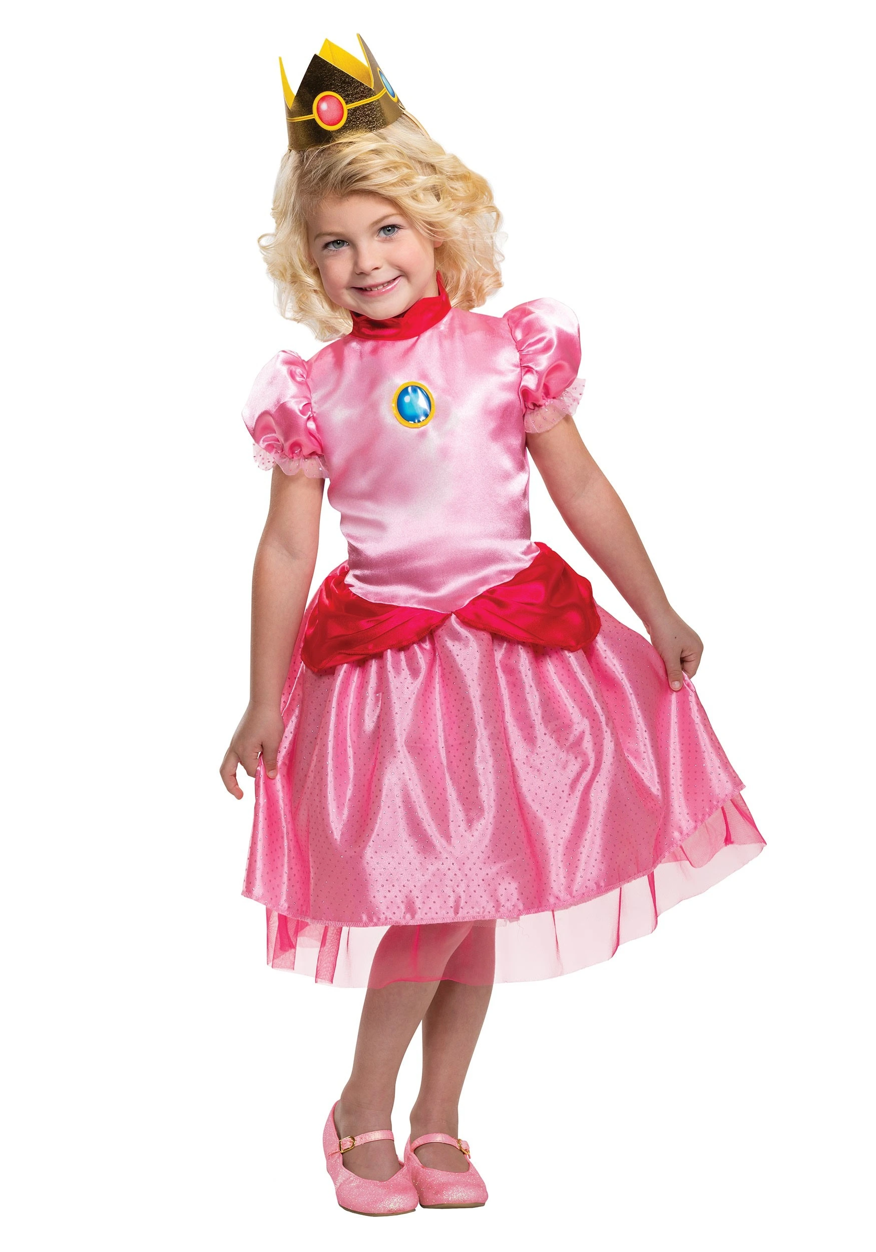 Disguise Super Mario Classic Princess Peach Costume For Toddlers 3 Disguise Super Mario Classic Princess Peach Costume For Toddlers