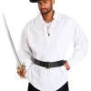 Fun Costumes White Pirate Shirt 2 Fun Costumes White Pirate Shirt -Video Game Costumes Shop white pirate shirt main update