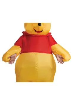 Disguise Limited Winnie The Pooh Inflatable Costume For Adults -Video Game Costumes Shop winnie the pooh adult inflatable costume alt 2