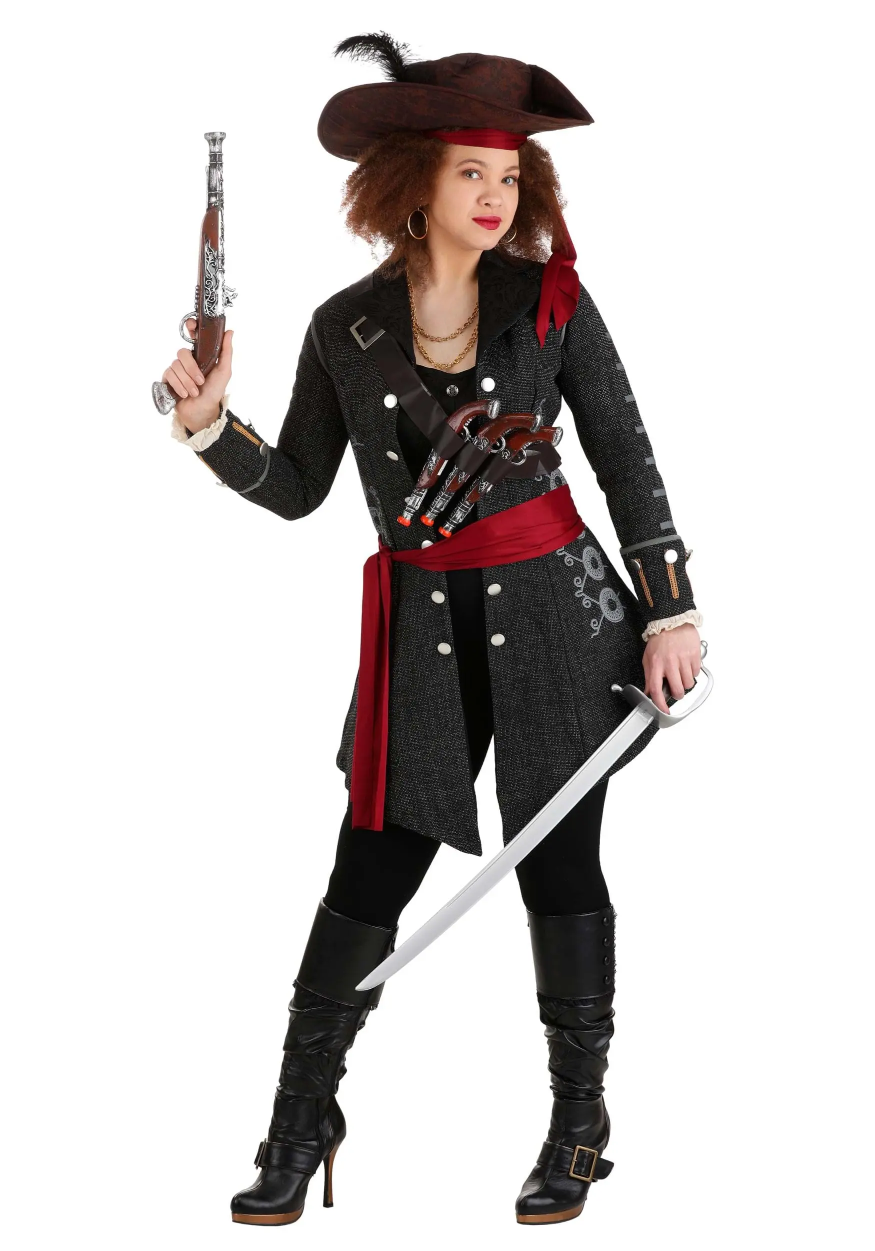 Fun Costumes Women's Fearless Pirate Costume 4 Fun Costumes Women's Fearless Pirate Costume - Image 2