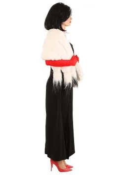 Fun Costumes Cruella De Vil Stole Costume For Women From Disney’s 101 Dalmatians 22 Fun Costumes Cruella De Vil Stole Costume For Women From Disney’s 101 Dalmatians -Video Game Costumes Shop womens prestige cruella de vil stole costume alt 12