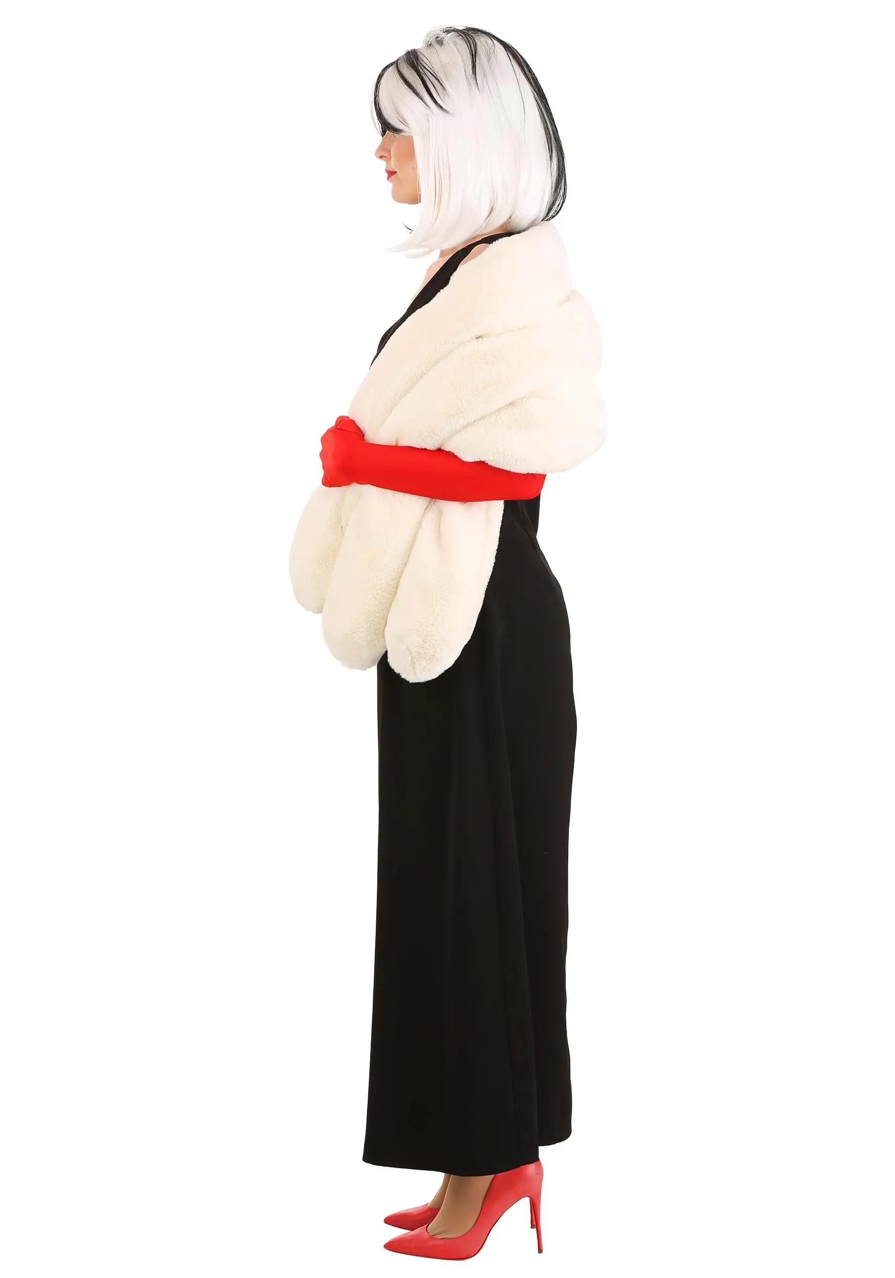 Fun Costumes Cruella De Vil Stole Costume For Women From Disney’s 101 Dalmatians 9 Fun Costumes Cruella De Vil Stole Costume For Women From Disney’s 101 Dalmatians - Image 7
