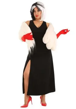 Fun Costumes Cruella De Vil Stole Costume For Women From Disney’s 101 Dalmatians 24 Fun Costumes Cruella De Vil Stole Costume For Women From Disney’s 101 Dalmatians -Video Game Costumes Shop womens prestige cruella de vil stole costume alt 14