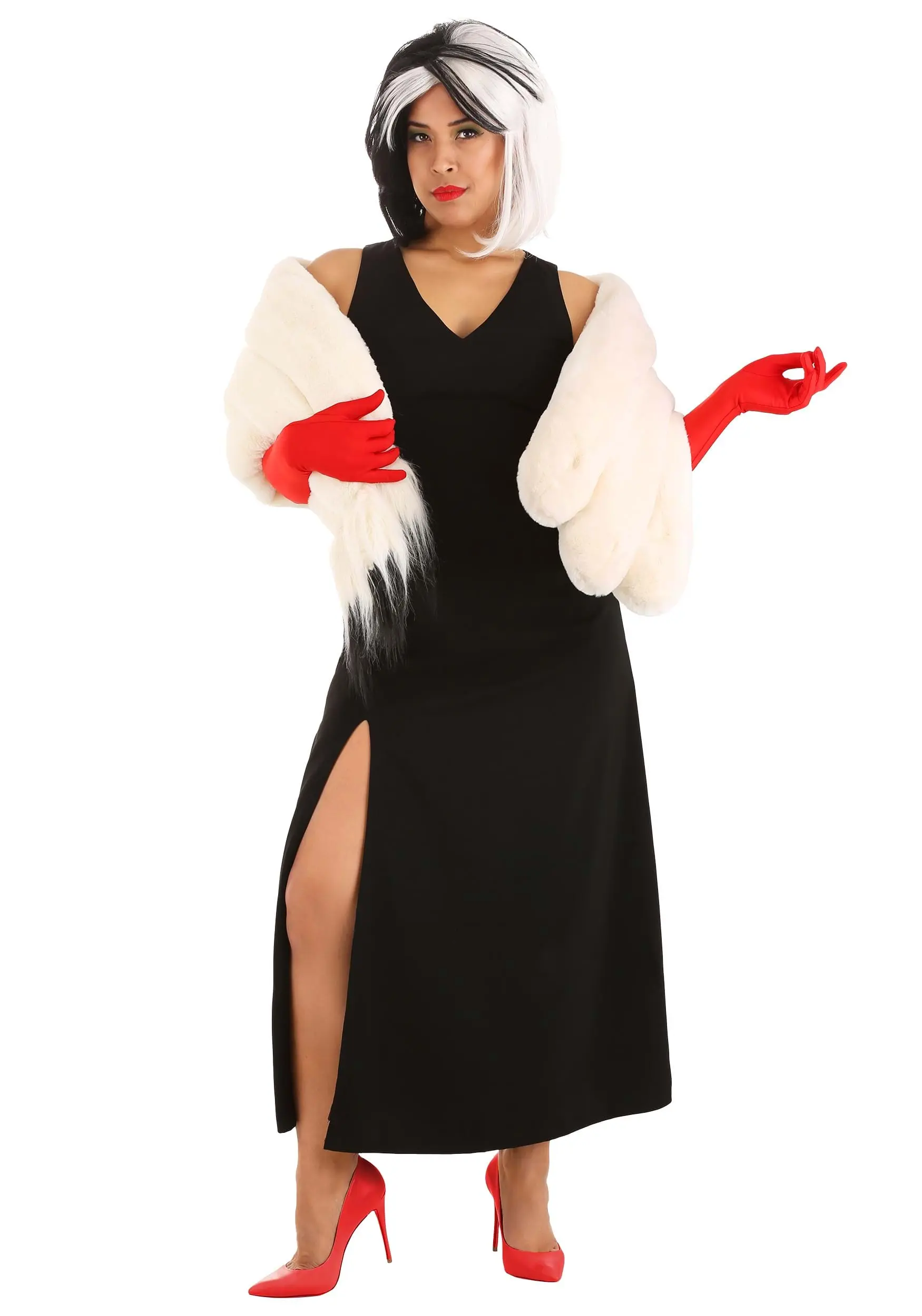 Fun Costumes Cruella De Vil Stole Costume For Women From Disney’s 101 Dalmatians 10 Fun Costumes Cruella De Vil Stole Costume For Women From Disney’s 101 Dalmatians - Image 8