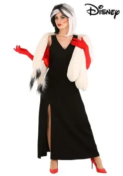 Fun Costumes Cruella De Vil Stole Costume For Women From Disney’s 101 Dalmatians 20 Fun Costumes Cruella De Vil Stole Costume For Women From Disney’s 101 Dalmatians -Video Game Costumes Shop womens prestige cruella de vil stole costume alt 3