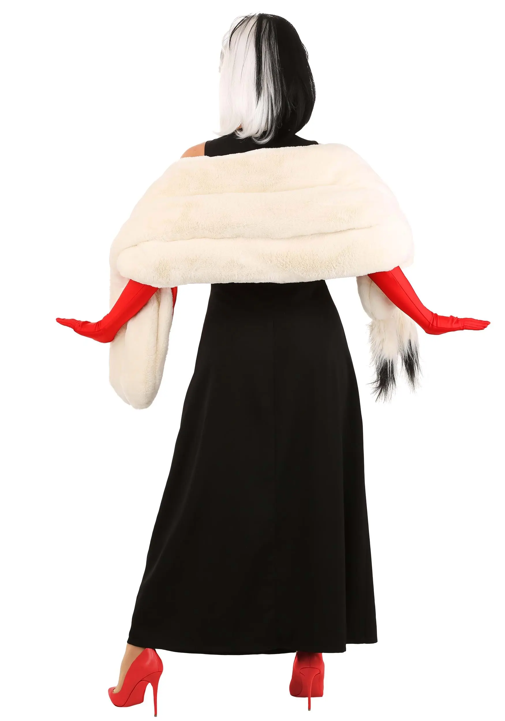 Fun Costumes Cruella De Vil Stole Costume For Women From Disney’s 101 Dalmatians 7 Fun Costumes Cruella De Vil Stole Costume For Women From Disney’s 101 Dalmatians - Image 5