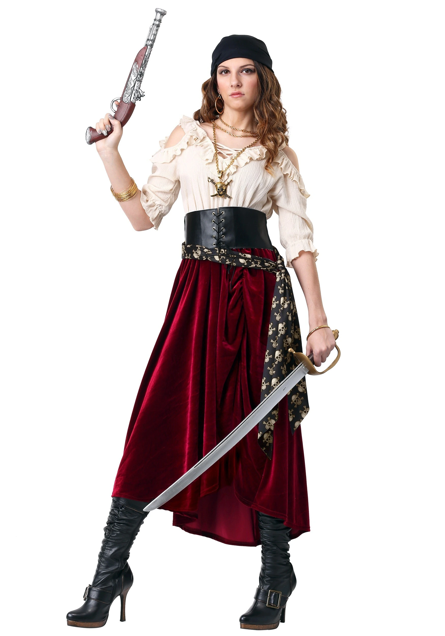Fun Costumes Women's Roving Buccaneer Costume 3 Fun Costumes Women's Roving Buccaneer Costume
