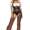 LEG AVENUE Shoot 'Em Up Cowgirl Costume For Women -Video Game Costumes Shop womens shoot em up cowgirl costume